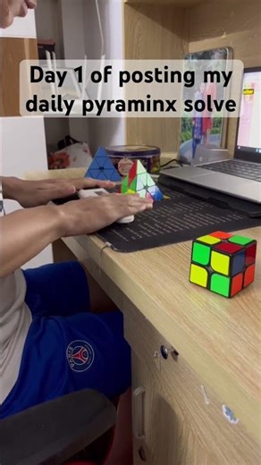 1.27 seconds solve #viral #trending #speedcubing #pyraminx #fyp