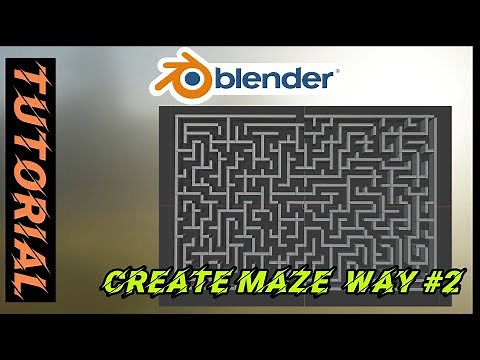 How to create maze / labyrinth in Blender (#Way 2)