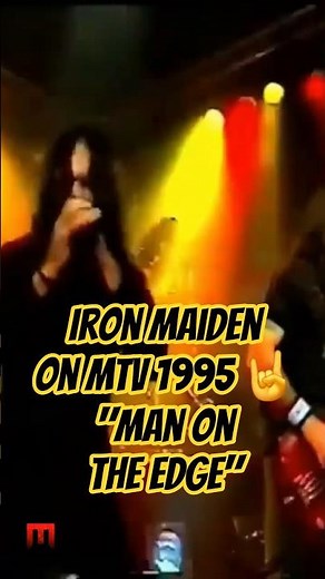 Iron Maiden on MTV 1995 🤘 "Man On The Edge" Live | Blaze Bayley Era