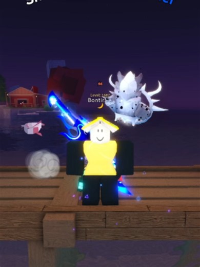 Showcasing seastrum skin and critslasher in fisch #fisch #fischroblox #roblox #viral #fyp