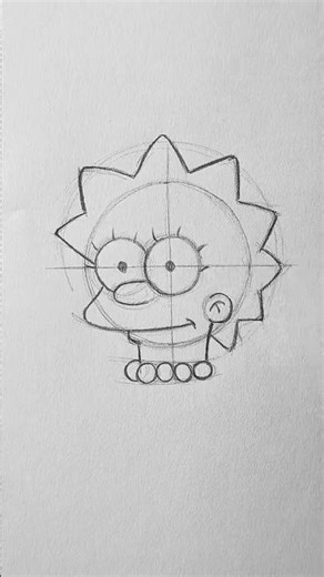 Easy Cartoon Pencil Sketch for Beginners | Drawing Tutorial #shorts