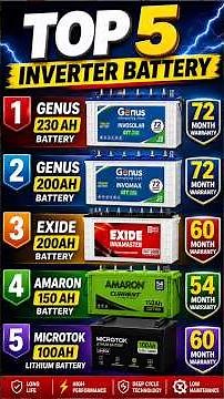 5 Top Best Inverter battery for home 2026 | Amazon great indian festival sale 2026!