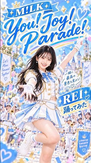 【YouTubeタイトル】REIが踊ってみた💙 M!LK「You!Joy!Parade!」｜笑顔いっぱいのパレードダンス✨