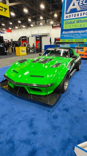 805 reactions · 193 shares | The Green Mamba has struck — a venomous 1968 Corvette Stingray built by Bob Bertelsen, unveiled at SEMA 2025 in the Atech Motorsports booth. With full aero, Pro Touring muscle, and a stance that screams apex predator, this C3 is pure track-bred aggression in toxic green. #chevrolet #chevy #corvette #greenmamba #bigblockgarage #stingray #car #cars #musclecar | Supercar_Attila | Facebook