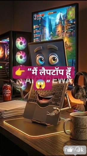 “मैं लैपटॉप हूँ 😱 I Am a Laptop 😱 | Power of Computer in Your Hands! #ai #gemini #shortsvideo