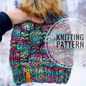 KNIT Pattern for Checkerboard Slouch | Knitting Pattern PDF Instructions | DIY Written Tutorial | Hat Knitting Pattern | Knit Hat Pattern - Etsy Canada