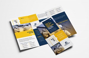 Construction Tri-Fold Brochure, a Brochure Template by BrandPacks