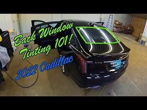 How to Heat Shrink, Prep, and Install Ceramic Window Tint On A Back Window!