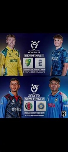 ICC MEN'S U-19 CWC SEMI FINAL 🔥