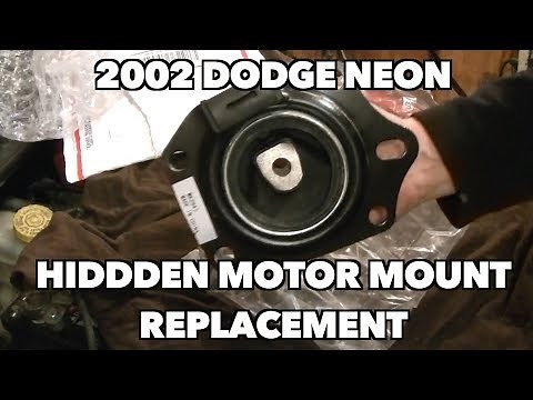 Replacing a Dodge Neon/P T Crusier Center (Hard to get to) Motor Mount. -Part 2