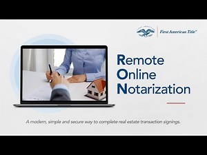 What is Remote Online Notarization (RON)?