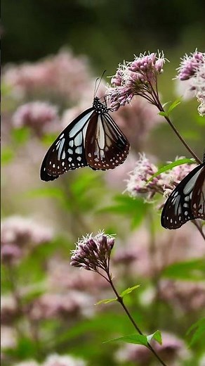 感動！ アサギマダラの大乱舞 #アサギマダラ #butterfly #くじゅう花公園 #自然