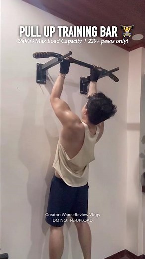 Pull Up Training Bar for Home Workout | 280kg Load Capacity 💪 #pullupbar