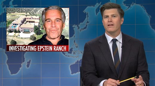 SNL’s Colin Jost Gets Loud Groans for Wild Epstein Joke