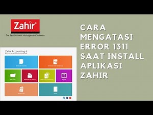 CARA MENGATASI APLIKASI ZAHIR TIDAK BISA INSTALL KARENA ERROR 1311 || HOW TO FIX ERROR 1311