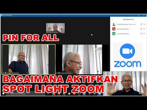 Z # 25. HOW TO ENABLE SPOT LIGHT ZOOM VIDEO MEETING