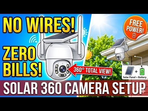 Solar Cameras 360° installation Setup.