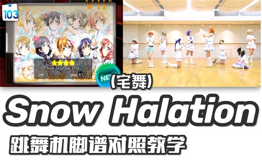 【宅舞-Snow Halation】e舞成名教学对照 / 花式疯狂 / 音轨替换