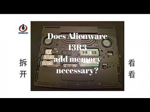 #Young3C#Alienware 13R3 add memory tutorial外星人13R3笔记本内存升级-五脏六腑尽显