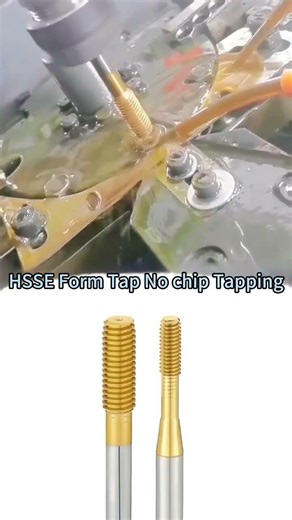 Roll form taps for no chip tapping.#tappingtool #threadformingtap #threadtools #aluminummachining