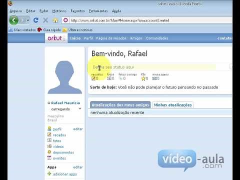 Como criar uma conta no Orkut (Video-Aula.com)