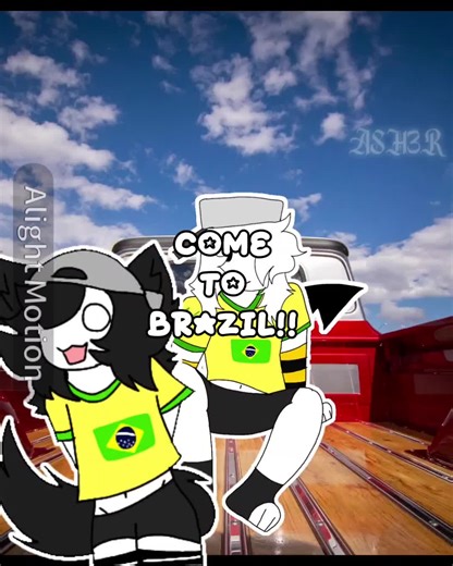 COME TO BRAZIL!!! ANIMATION MEME!! Also a gift 4 ml @Żänë_nøt.føünd #cometobrazil🇧🇷 #animationmeme #oc #art #ilovemybf