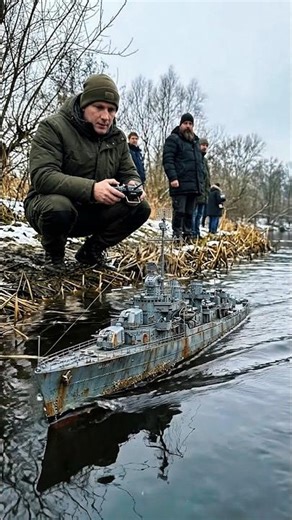 This Mini Narrowboat Passing a Canal Lock Feels Full Size 😳🚤 #shorts