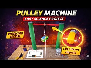 Pulley system challenge model for school || pulley system science project || diy Pulley System