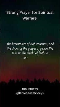 Strong Prayer for Spiritual Warfare#SpiritualWarfare #BibleVersesForProtection #VictoryInChrist