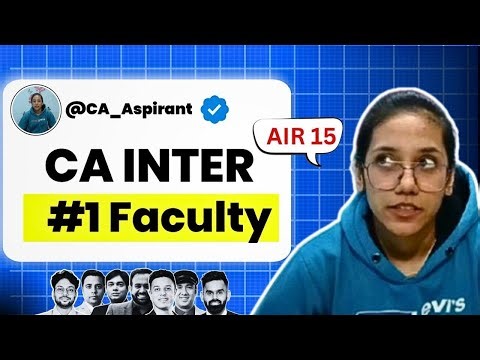 CA Inter Best faculty 2026 Honest Review ICAI