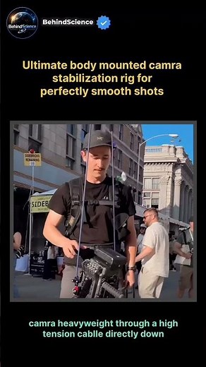 Ultimate body mounted camra stabilization rig for perfectly smooth shots #midflight