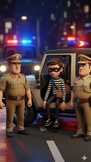 theft at night #shorts #animation #cartoon #2dcartoon #viral