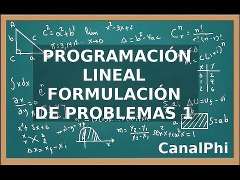 Programación Lineal. Formulación de problemas. Ejercicio 1.