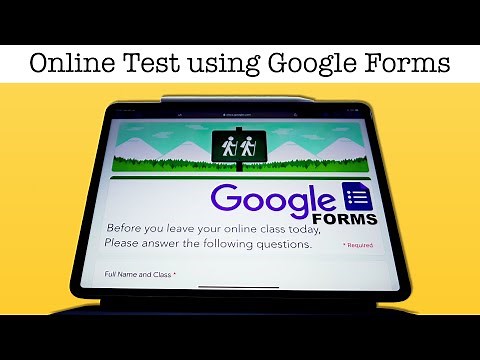 Create Online Test using Google Forms on iPad/Mac/PC!