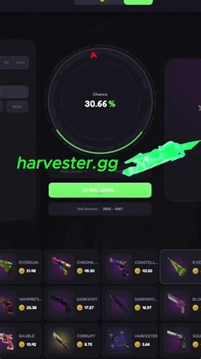🍀🔥INSANE EVERGREEN HIT ON HARVESTER.GG🍀🔥 #shorts #mm2 #mm2edit #murdermystery2 #robloxedit #foryou