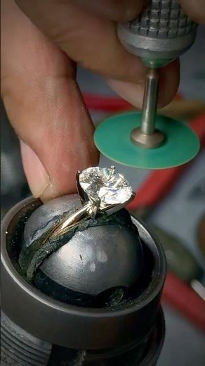 The Art of Crafting a Lab-Grown Diamond Solitaire Ring in 14K Two-Tone Gold by Gem Stone King #ring