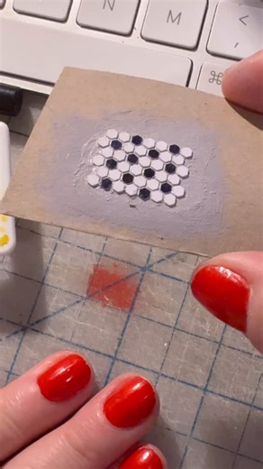 Mini House on the Line on Instagram: "🚨🚨🚨 I am calling an emergency meeting of all miniaturists!! I recently learned that @sisernorthamerica makes a product called Brick 600 which is THICK heat transfer vinyl (HTV) that can be cut with the Cricut (using the Glitter HTV setting) that creates some of the most amazing miniature tile I’ve ever seen! @lyndsaymakes saw my experiments with HTV for mini tiles and reached out with a recommendation to try out Brick 600. I am so glad she did, because af