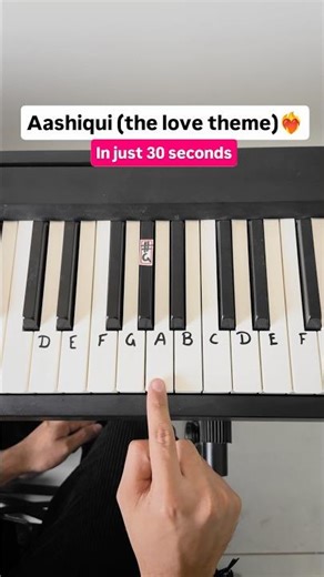 Tum Hi Ho-Simple Piano Tutorial #piano #shorts