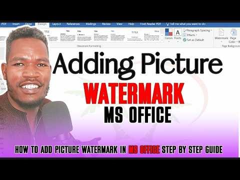How to Add Picture Watermark in Microsoft Word | Step-by-Step Guide in Microsoft Office