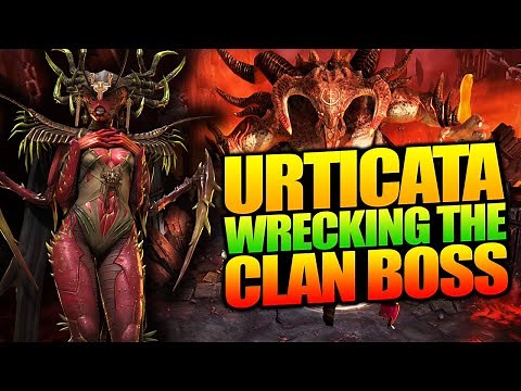 ONE TEAM 4 ALL FULL AUTO!! MYTH URTICATA CLAN BOSS GUIDE RAID SHADOW LEGENDS