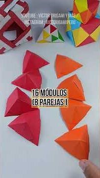 CUBO modular origami paso a paso #origami #craft #diy
