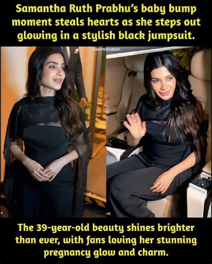 Samantha Ruth Prabhu's baby bump moment steals hearts as she steps out glowing in a stylish black j
