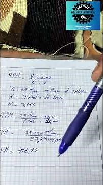 How to calculate RPM for drill bits. #mechanicshop #automobile #tools