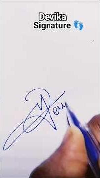 #Devika😲 #signature #calligraphy #ytshorts #shorts #toptre #yt #like #subscribe #comments your name