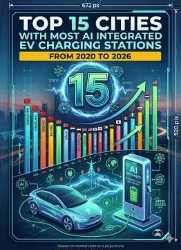 TOP 15 Cities With Most AI Integrated EV Charging Stations From 2020 To 2026 ⚡🏙️