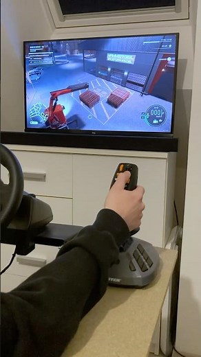 Le Thrustmaster Farmstick sur Construction Simulator 👷🏻‍♂️ #constructionsimulator #thrustmaster