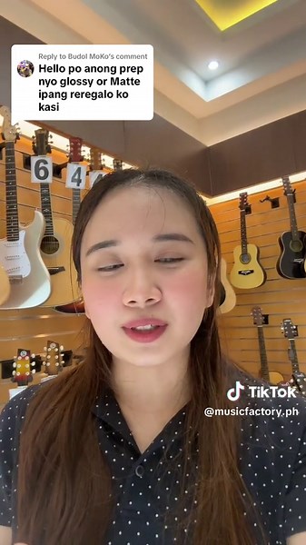 Replying to @Budol MoKo answering comments today!! Compare natin yung glossy and matte finish. #soundcheck #musicfactoryph #guitar #budgetfriendly #fyp