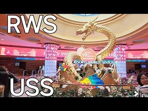 Explore Resorts World Sentosa RWS Casino , Universal Studios Singapore USS And More ! ✨️Walking Tour