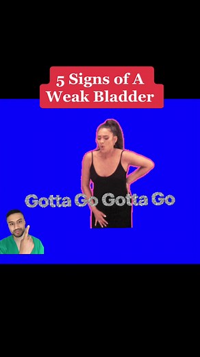 5 Signs of a weak bladder and that you cannot hold your pee in. #urine #pee #incontinence #weakbladder #health