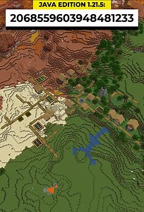 Minecraft mesa desert temple village seed guide